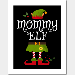 Mommy Elf Shirt , Family Matching Group Christmas Shirt, Matching T Shirt for Family, Family Reunion Shirts Posters and Art